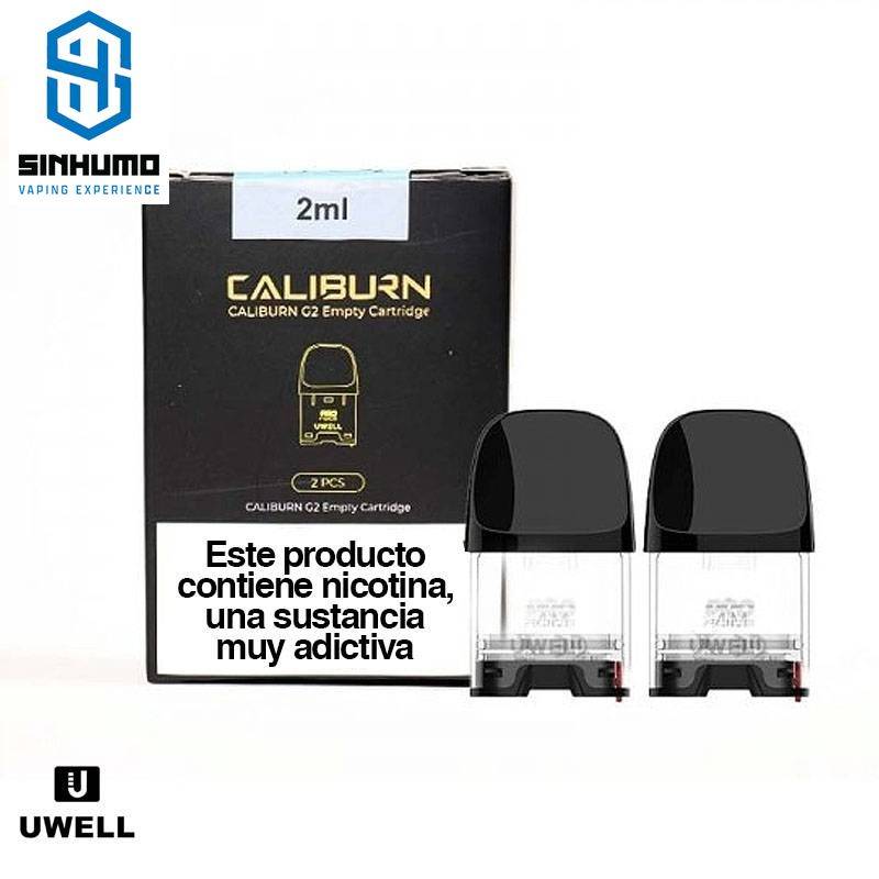 Pack de 2 Cartuchos/Pod para Caliburn G2 / GK2 by Uwell